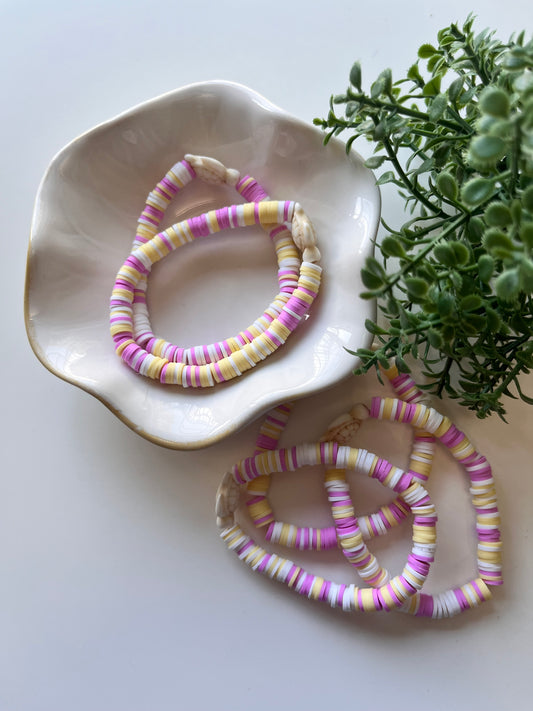 Floating Lights Clay Bead Bracelet