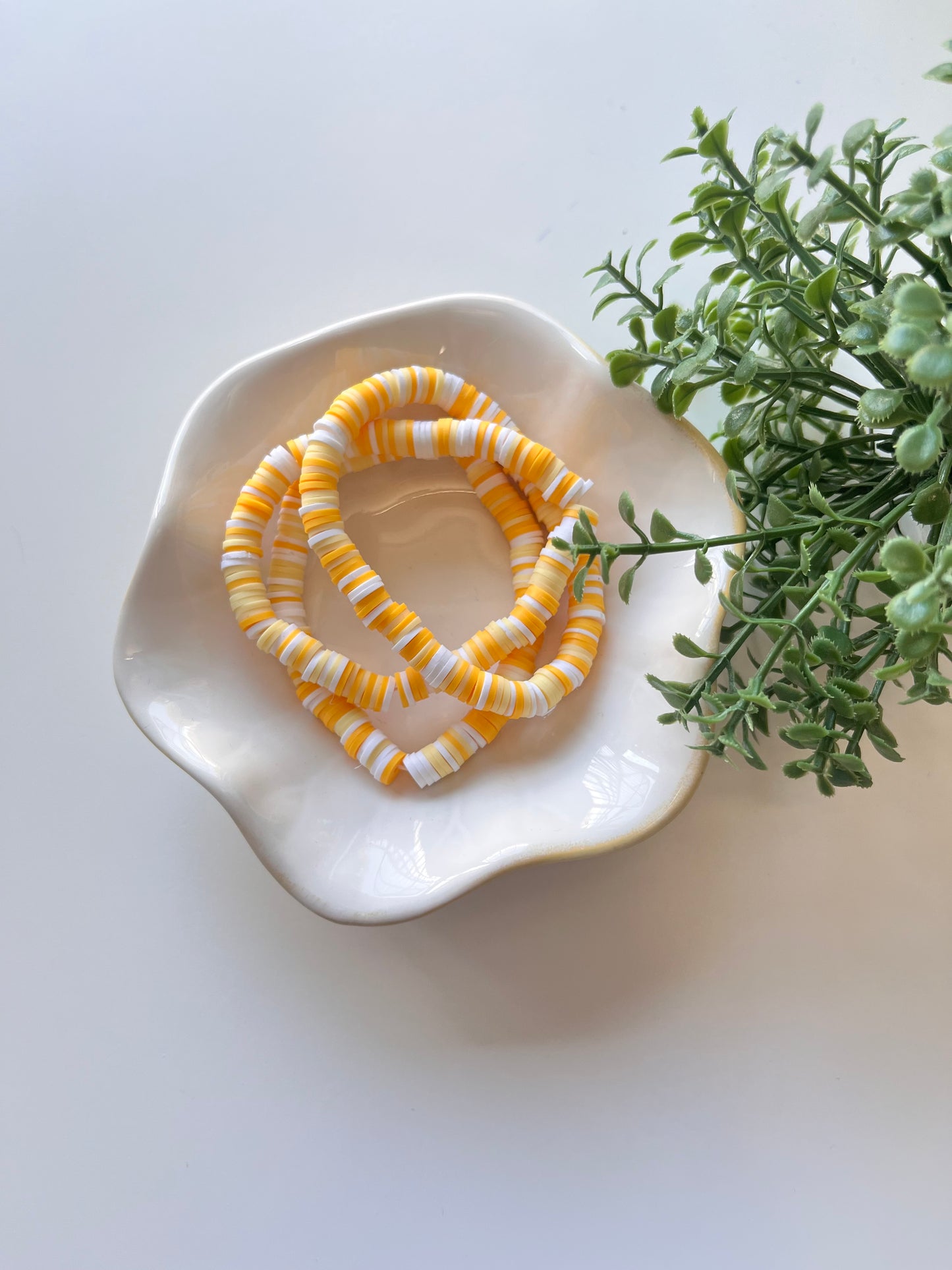 Sunny Side Up Clay Bead Bracelet