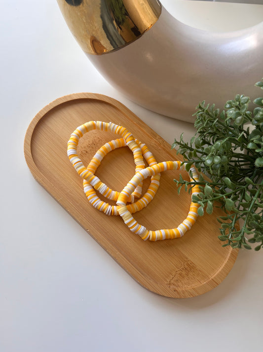 Sunny Side Up Clay Bead Bracelet