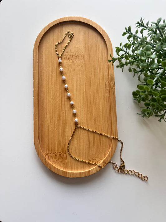 Hey Pearl Gold Hand Chain