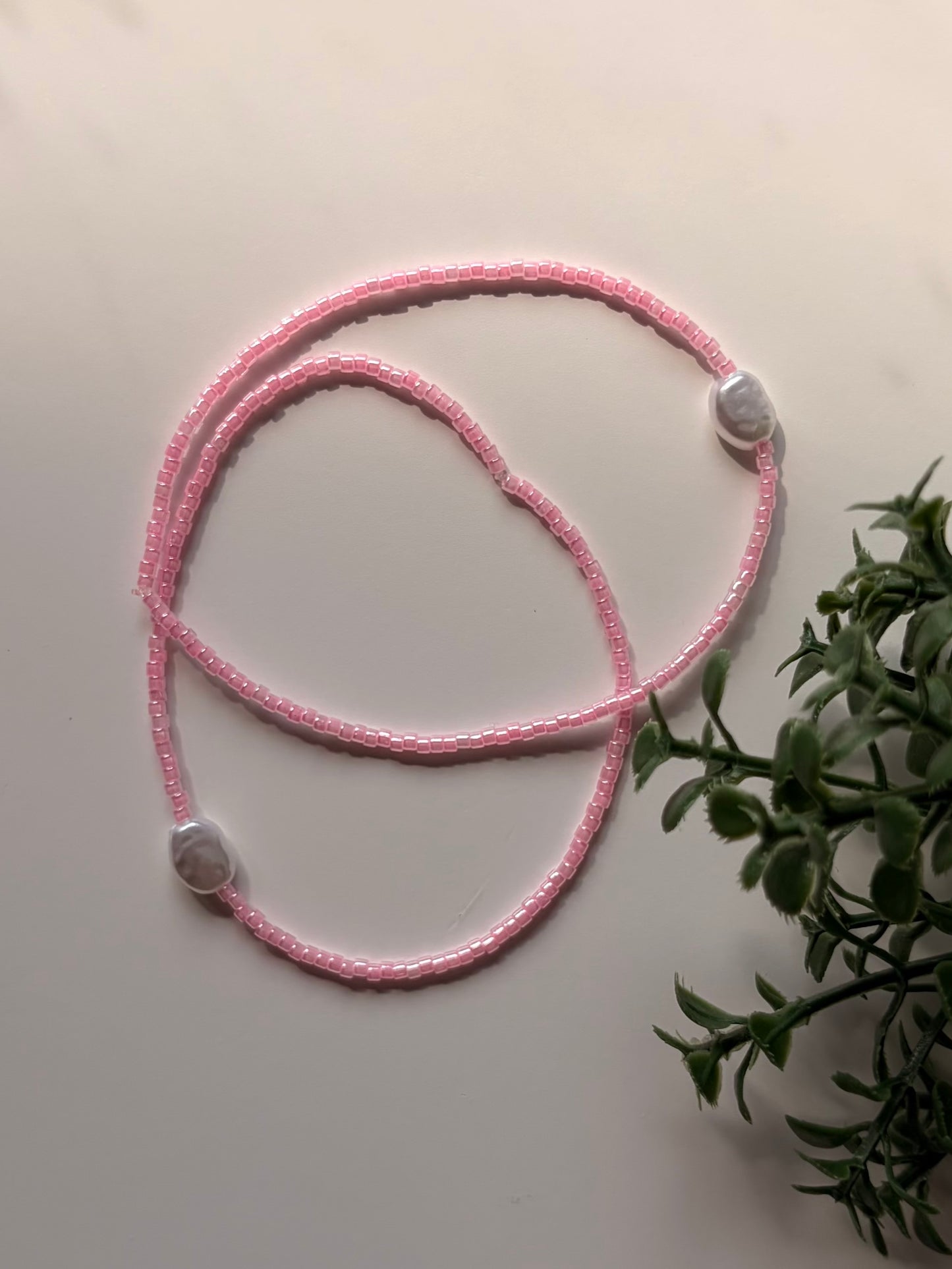 Pink Bliss Dainty Seed Bead Bracelet